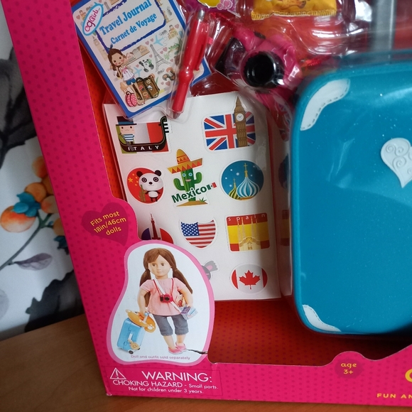 Brand New 18in doll WELL TRAVELED LUGGAGE SET Our generation suitcase travel toy - Picture 9 of 10